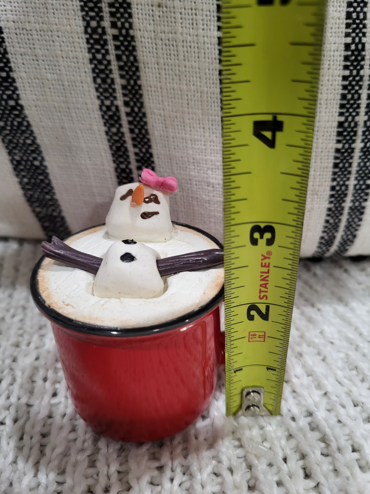 Pip Posh Design Faux Sweet Décor Mini Red Mug &amp; Hot Chocolate  Marshmallow Girl Holiday Collection