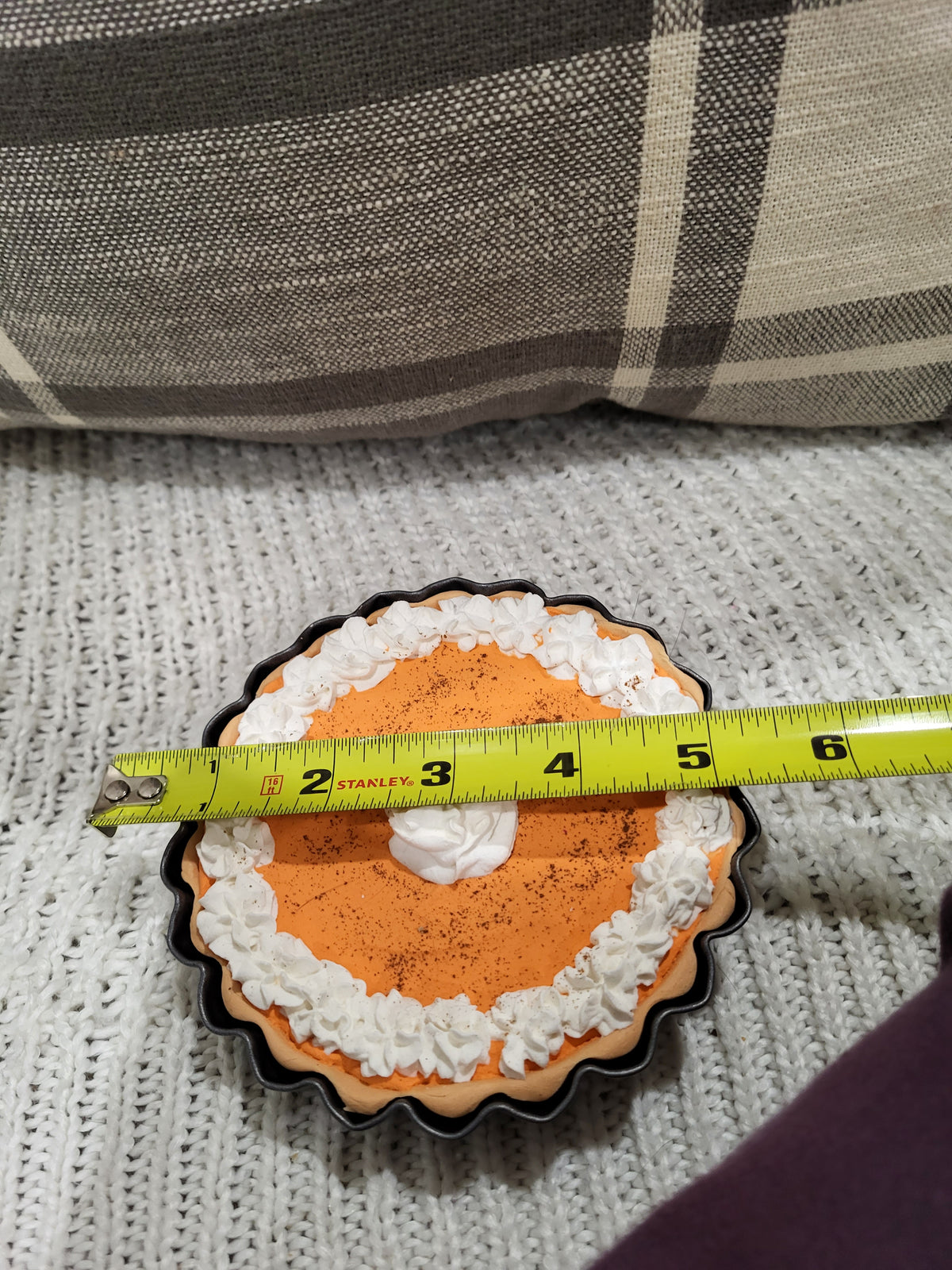 Pip Posh Design Faux Sweet Décor Mini Whipped Pumpkin Pie Fall Bakery Collection