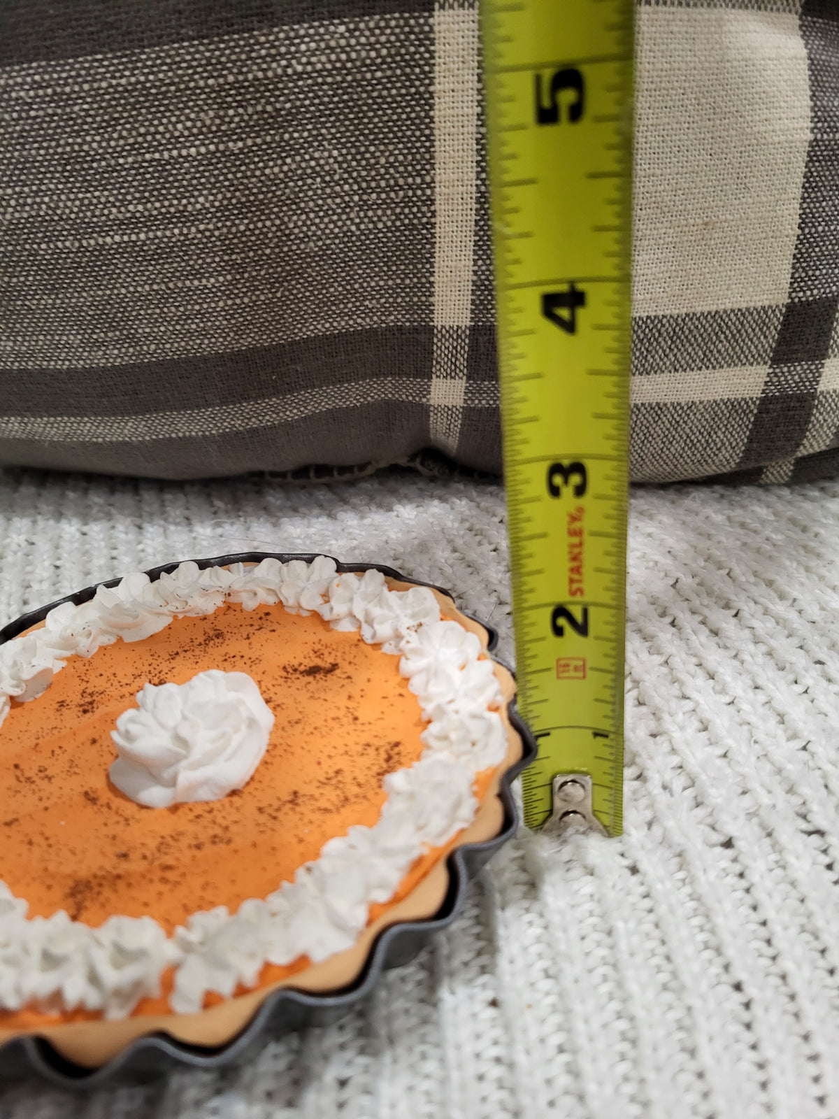 Pip Posh Design Faux Sweet Décor Mini Whipped Pumpkin Pie Fall Bakery Collection