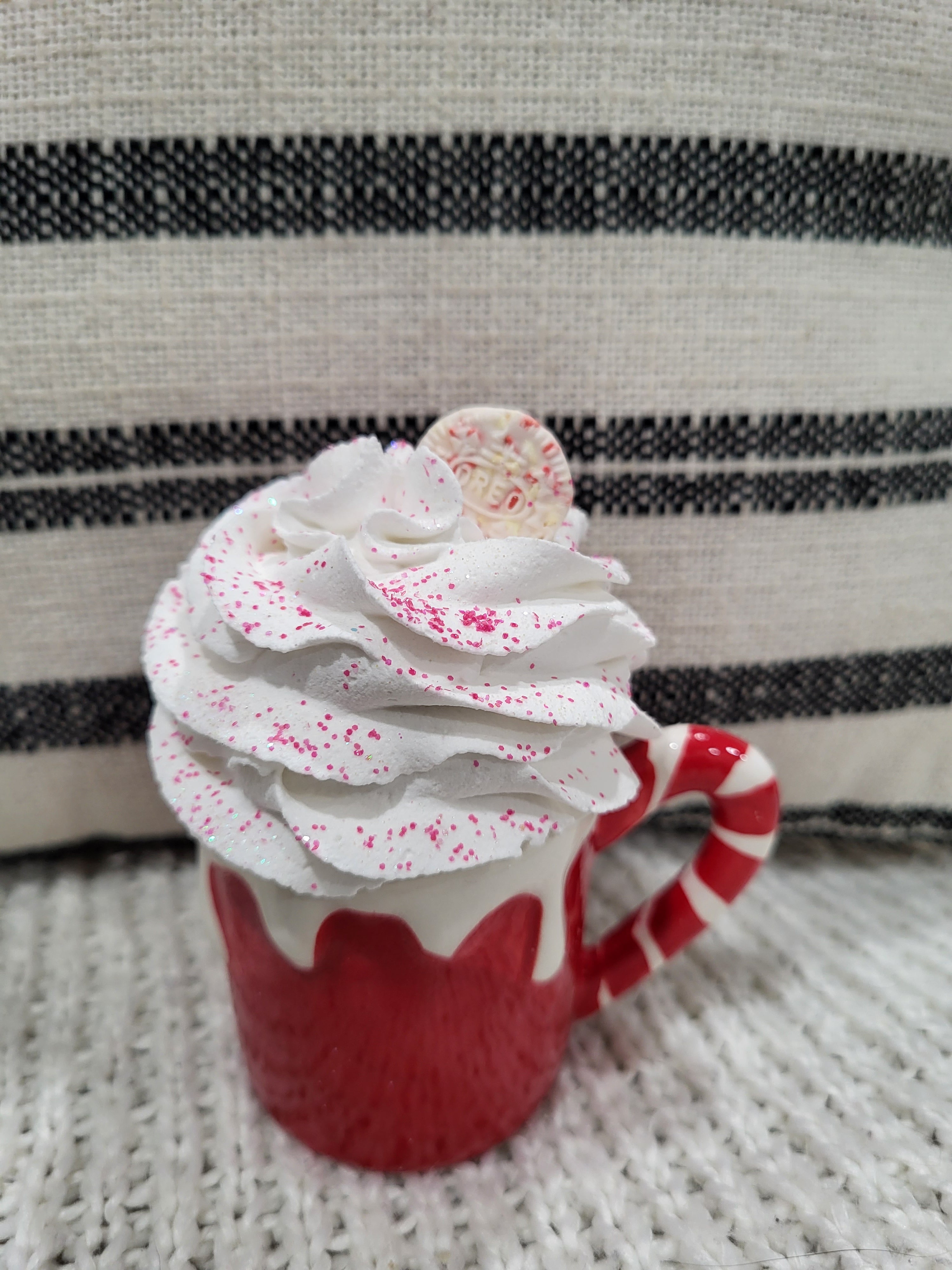 Pink Candy Cane Baking Cups