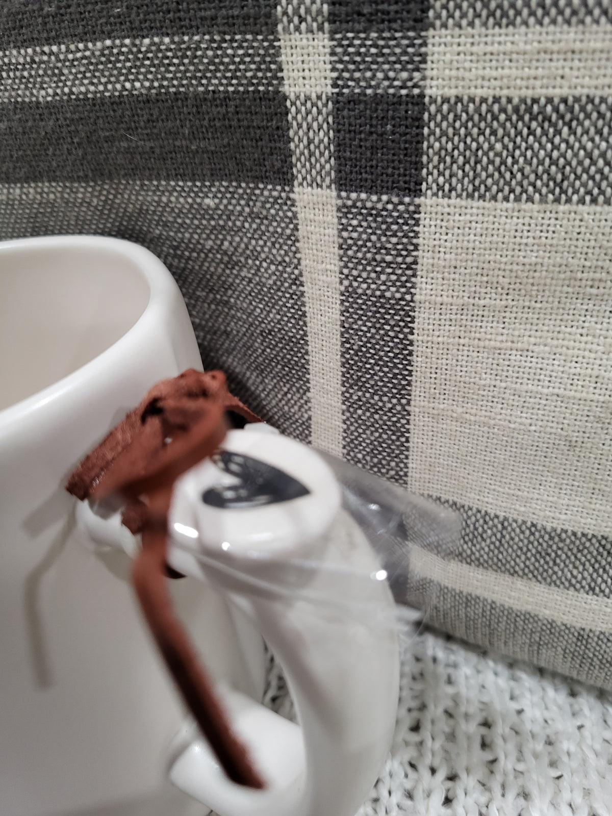 Rae Dunn &quot;Gigi&quot; White Mug &amp; Heart Mug Charm Collection