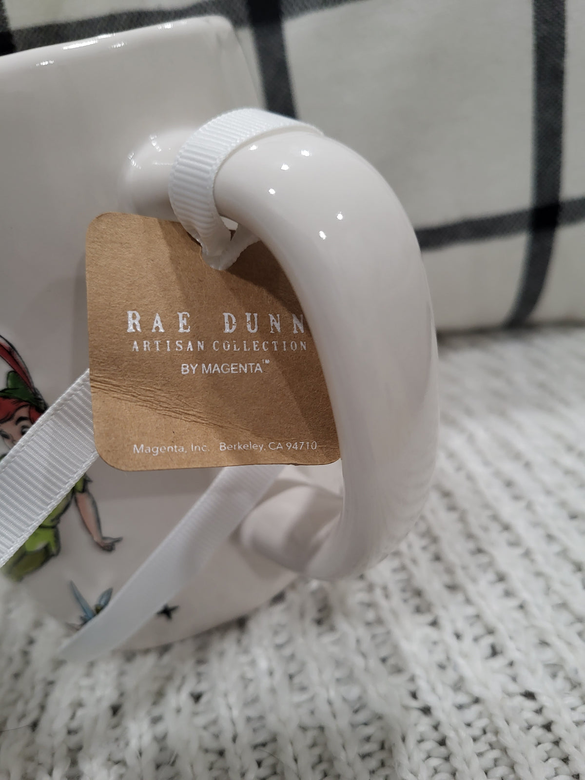 Rae Dunn &quot; I Can Fly&quot; Double Sided Mug Disney&#39;s Peter Pan Collection