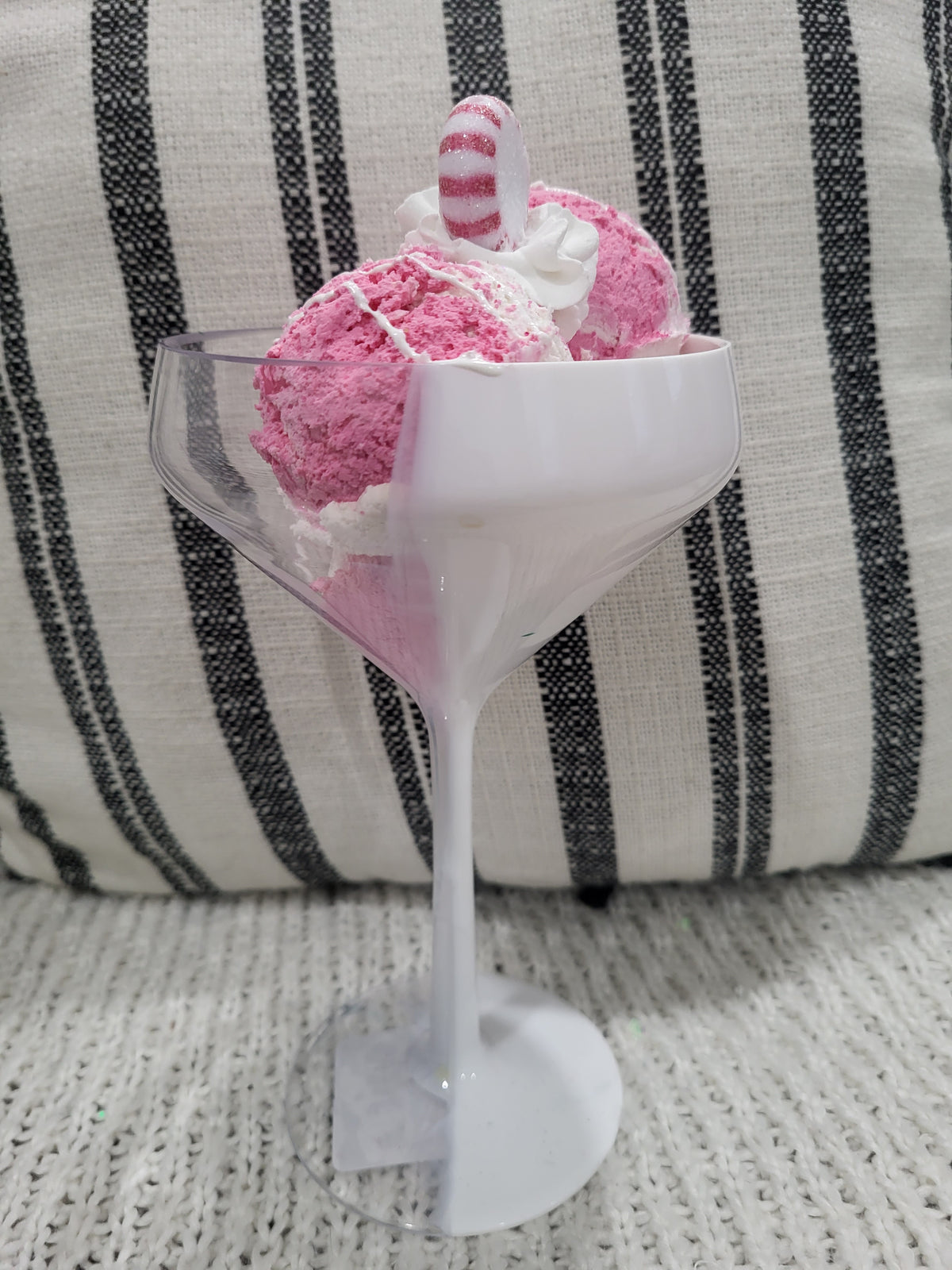 Pip Posh Design Faux Sweet Décor Twisted Cup &amp; Peppermint Twist Ice Cream Holiday Collection