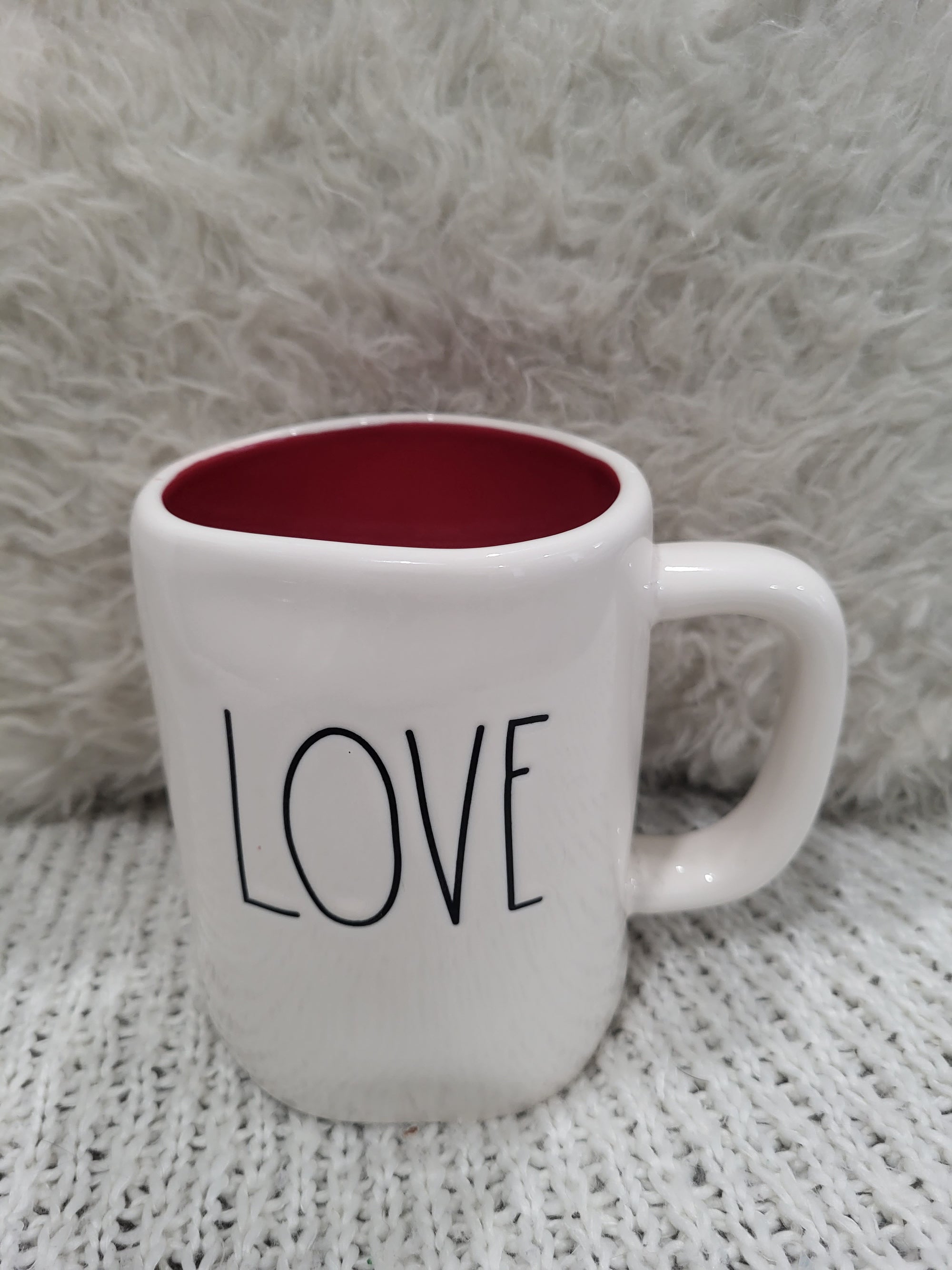 Rae Dunn "Love" Red Middle Mug Collection