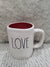 Rae Dunn "Love" Red Middle Mug Collection