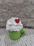Pip Posh Design Faux Sweet Décor Mini Green Mug & White Whipped Topper Holiday Collection