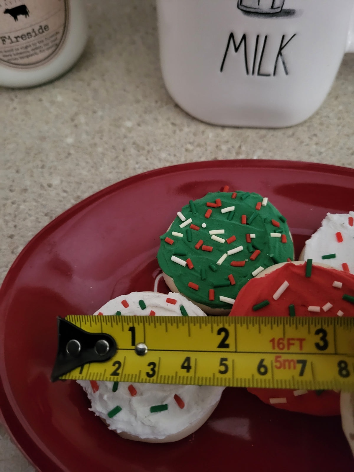 Pip Posh Design Faux Sweet Décor Christmas Sprinkles Sugar Cookies Holiday Collection