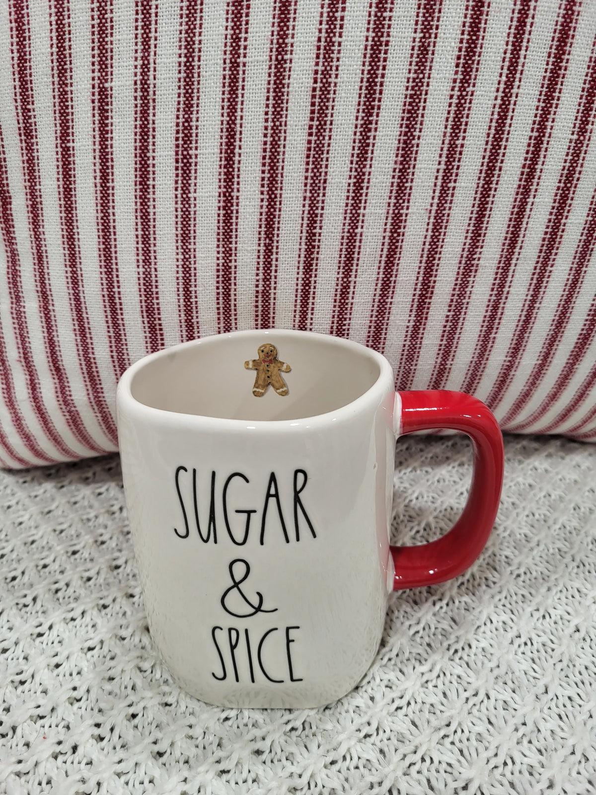 Rae Dunn &quot;Sugar &amp; Spice&quot; Gingerbread Mug Holiday Collection