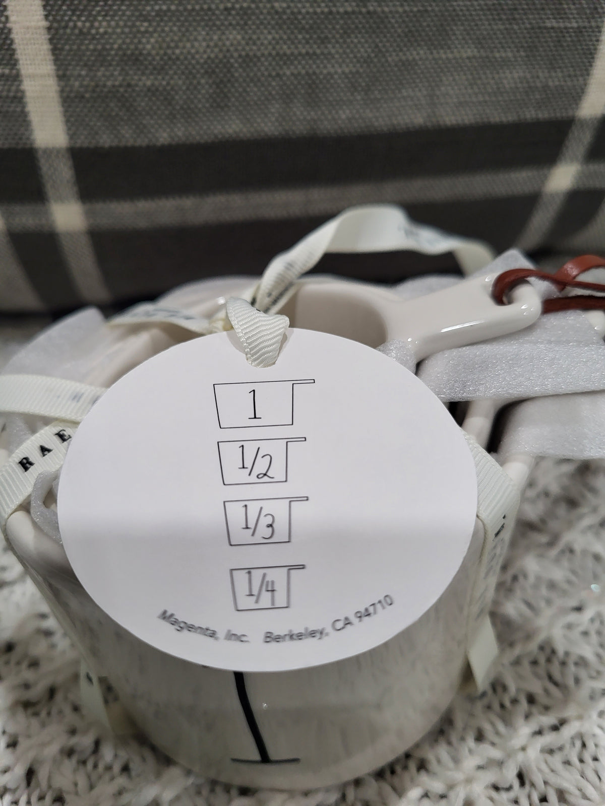 Rae Dunn Measuring Cups With Leather Handle Straps Set Of 4 Farm House Collection