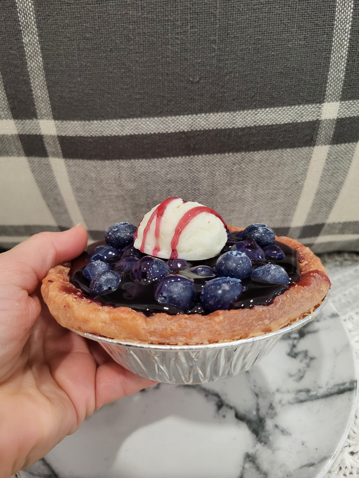 Pip Posh Faux Blueberry Pie Sweet Candle Collection