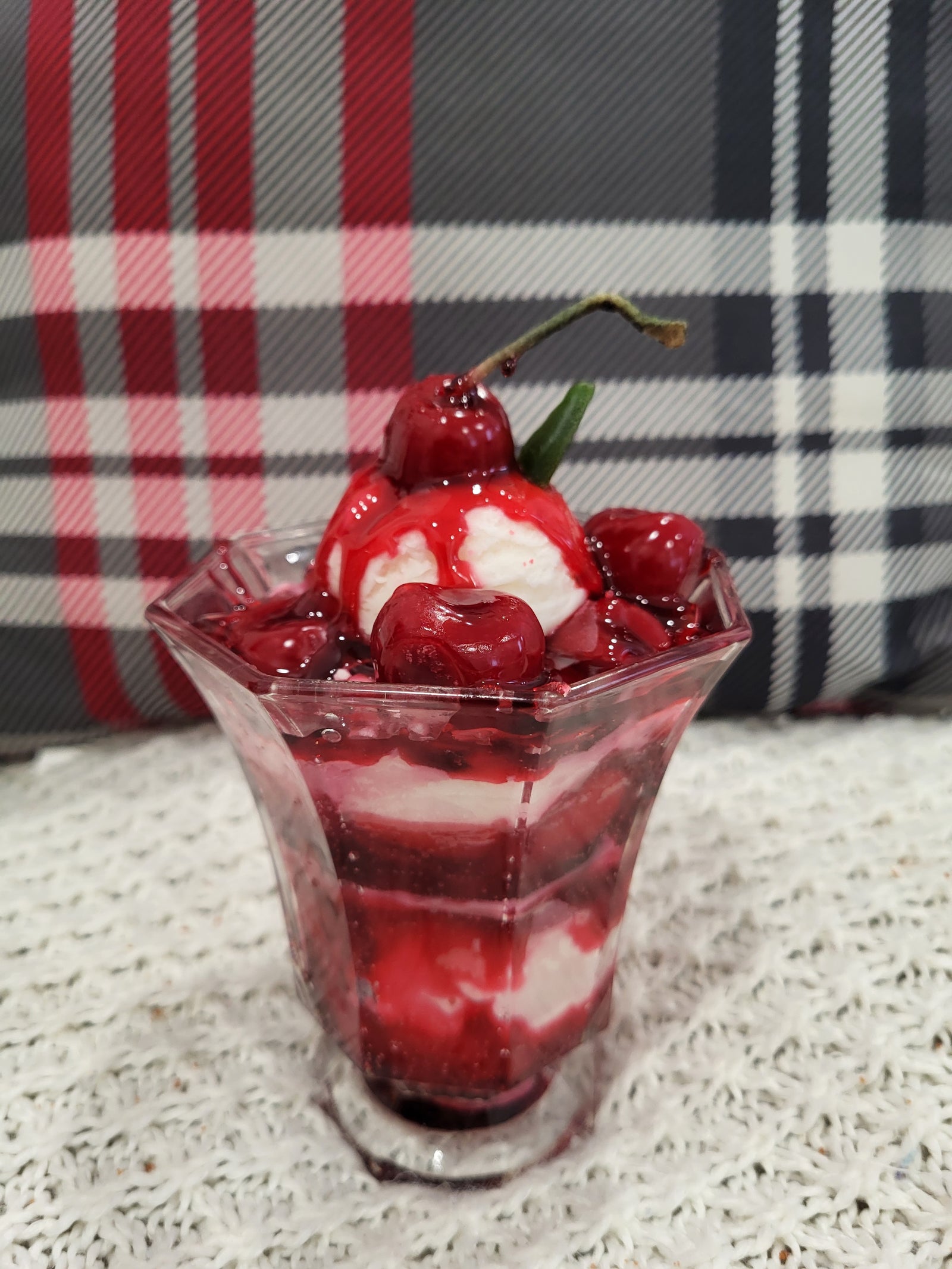 Pip Posh Faux Cherry Jubilee Sundae Sweet Candle Collection