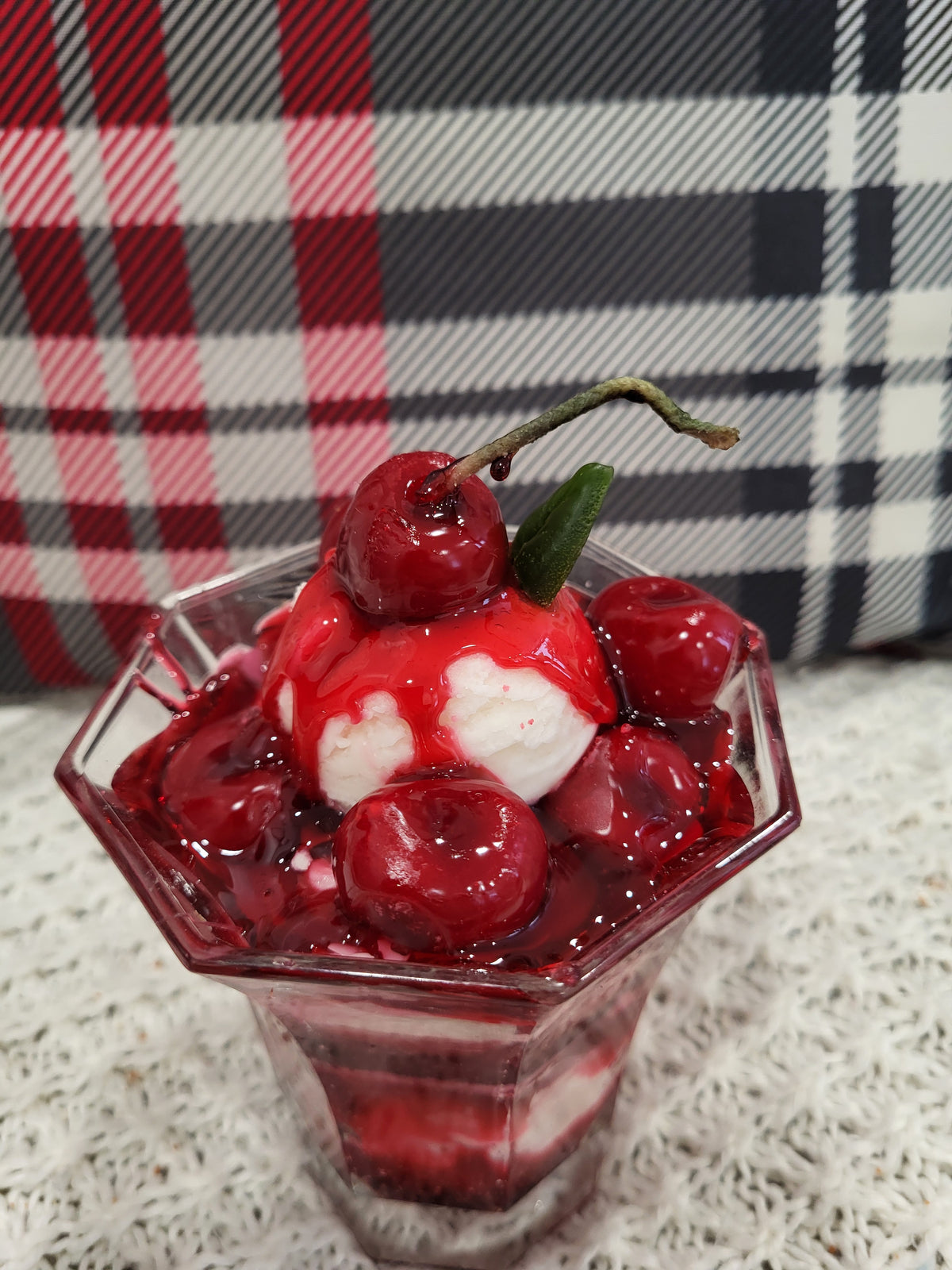 Pip Posh Faux Cherry Jubilee Sundae Sweet Candle Collection