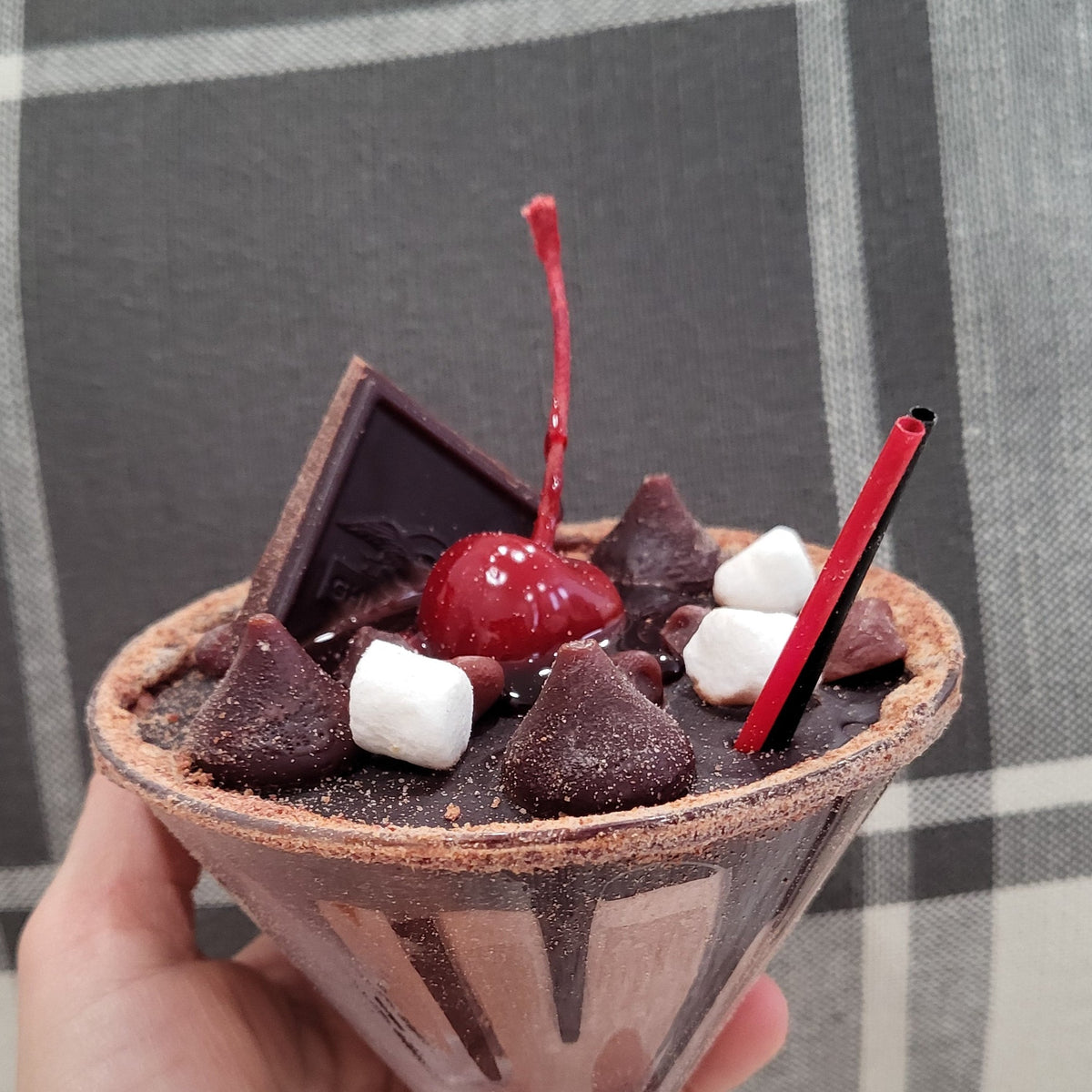 Pip Posh Faux Chocolate Cherry Drizzle Martini Dessert Sweet Candle Collection