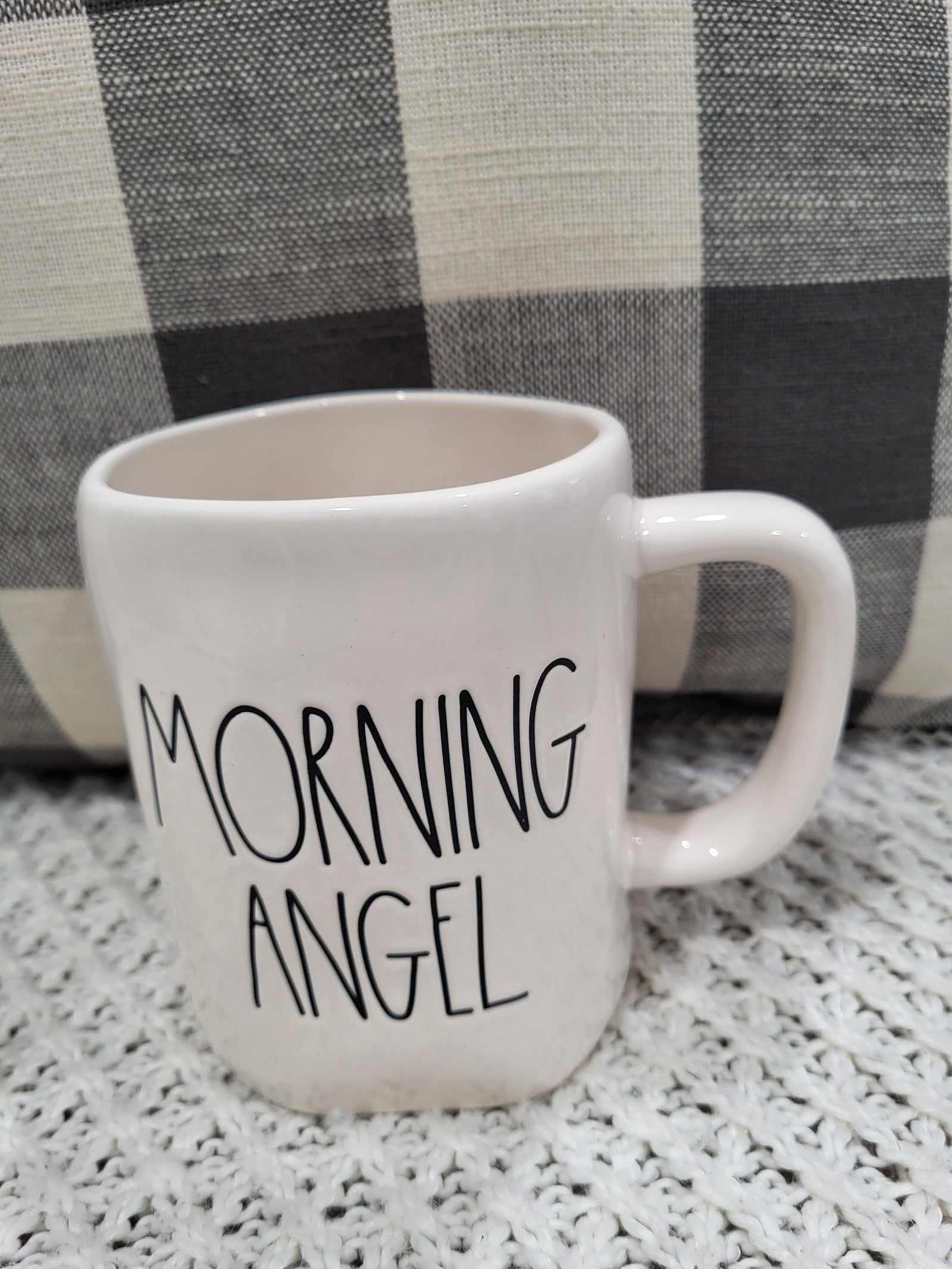 Rae Dunn "Morning Angel" White Mug Collection