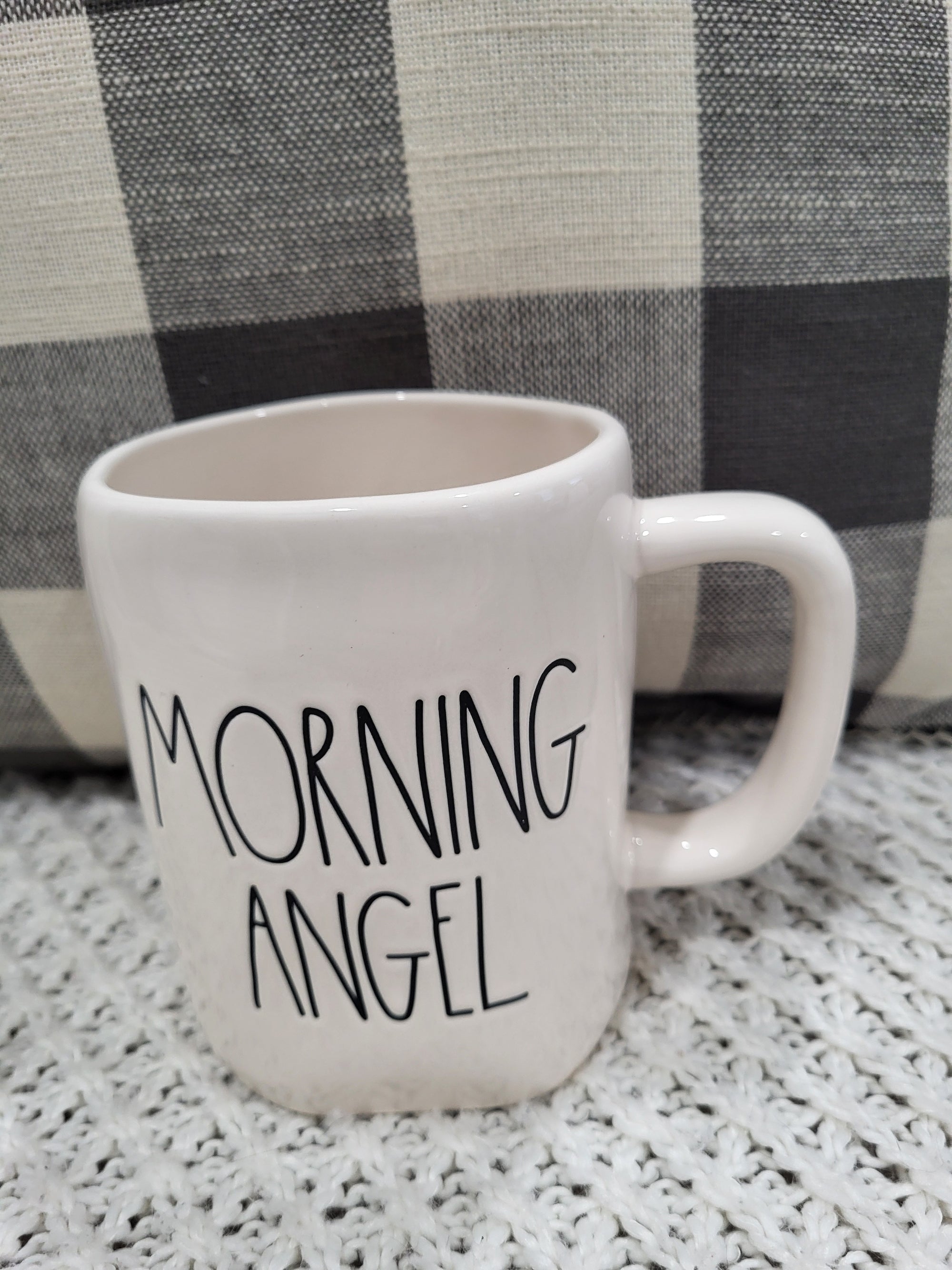 Rae Dunn "Morning Angel" White Mug Collection