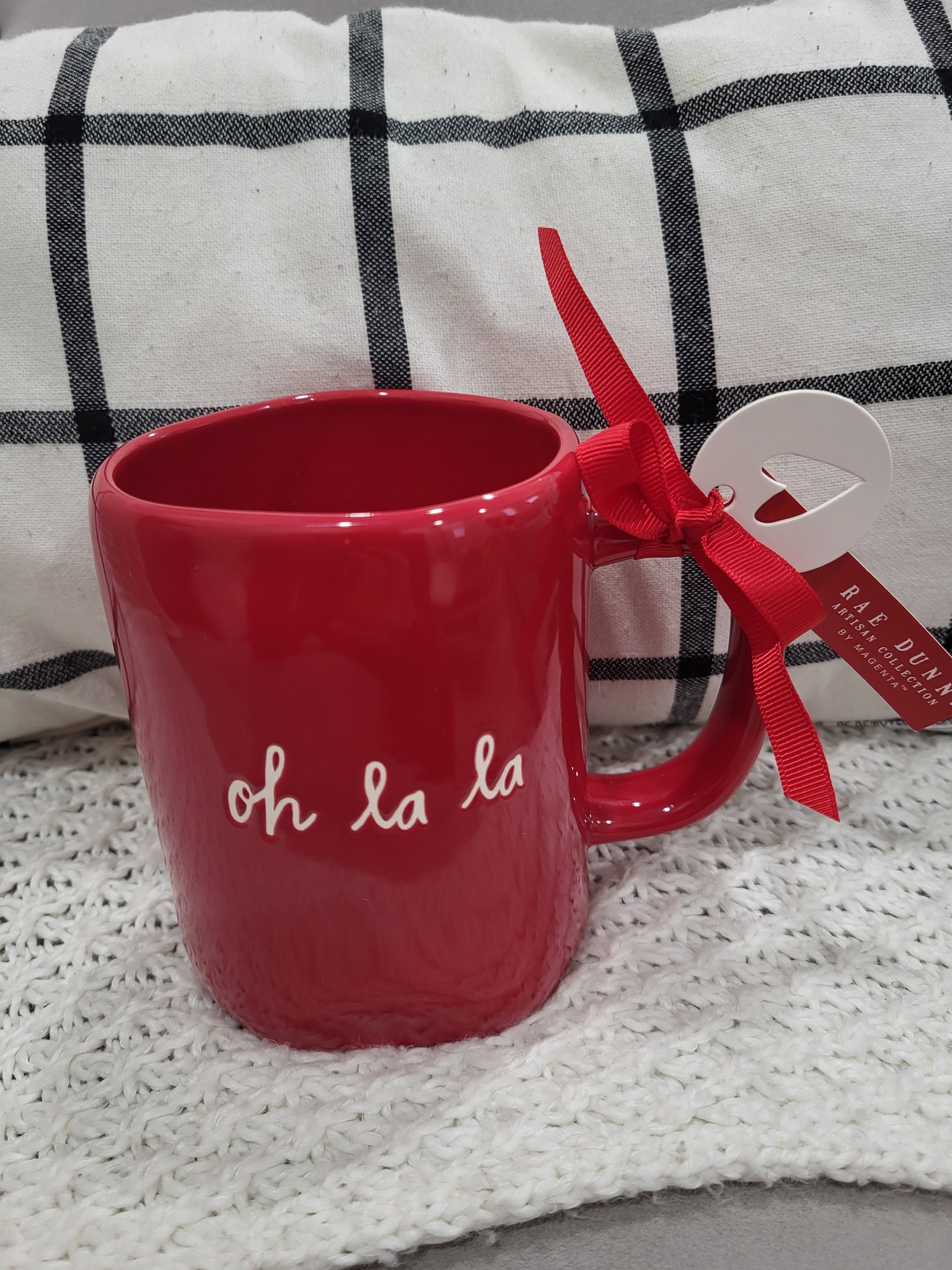 Rae Dunn "Oh La La" Red Mug Collection
