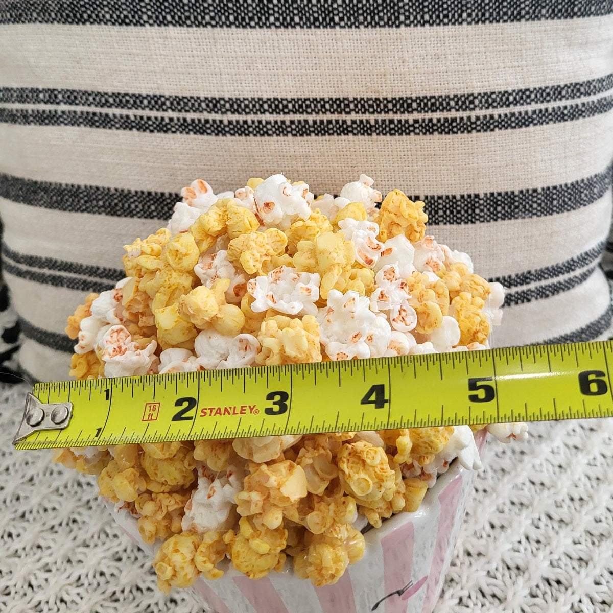 Pip Posh Design Faux Sweet Décor Butter Popcorn &amp; Smiley Popcorn Bucket Summer Collection