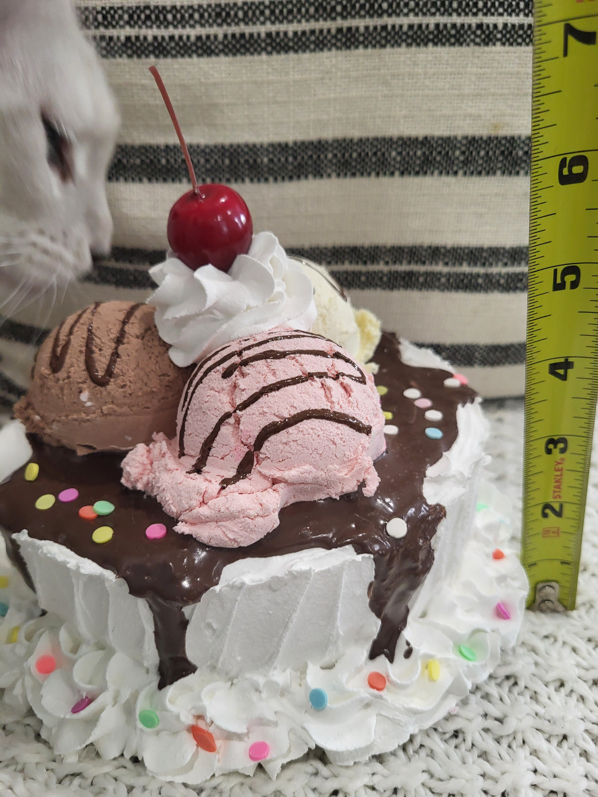 Pip Posh Design Faux Sweet Decor Neapolitan Ice Cream Confetti Cake Bakery Collection