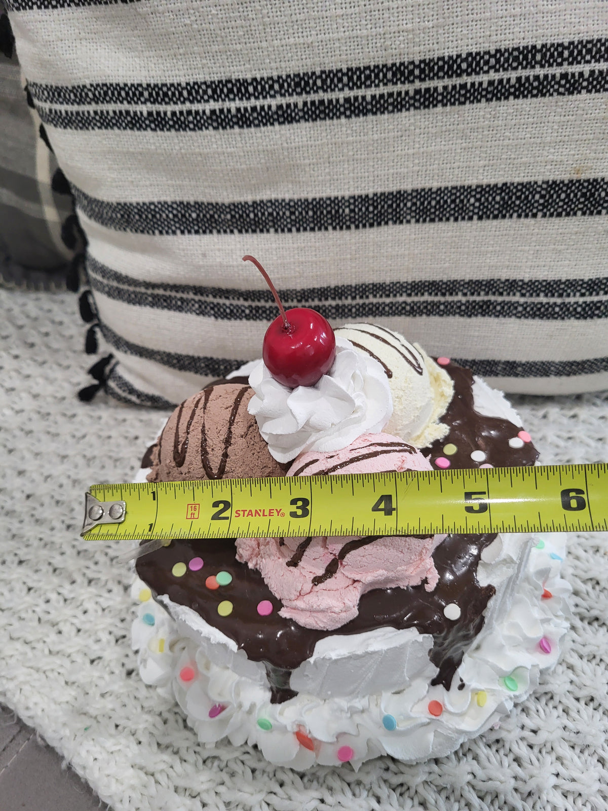 Pip Posh Design Faux Sweet Decor Neapolitan Ice Cream Confetti Cake Bakery Collection