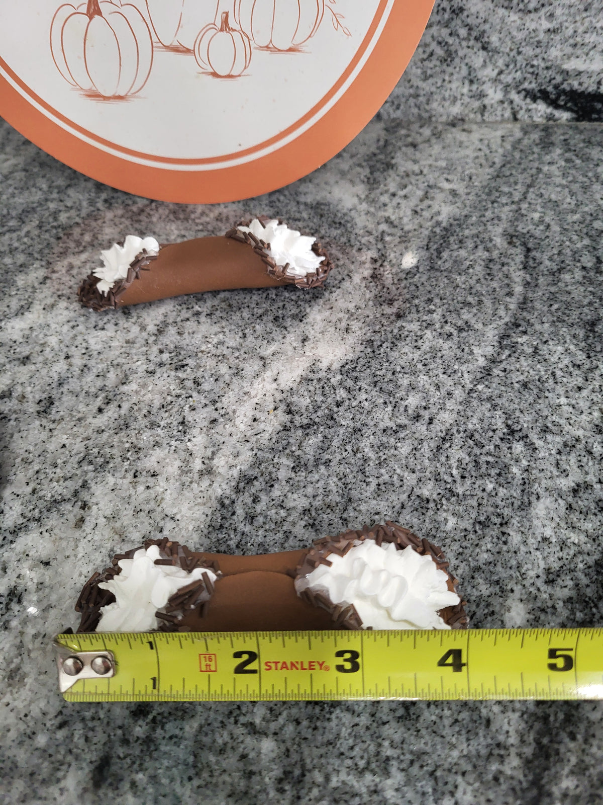 Pip Posh Designs Faux Sweet Decor Mini Chocolate Milk &amp; Chocolate Cannoli Bundle Bakery Collection