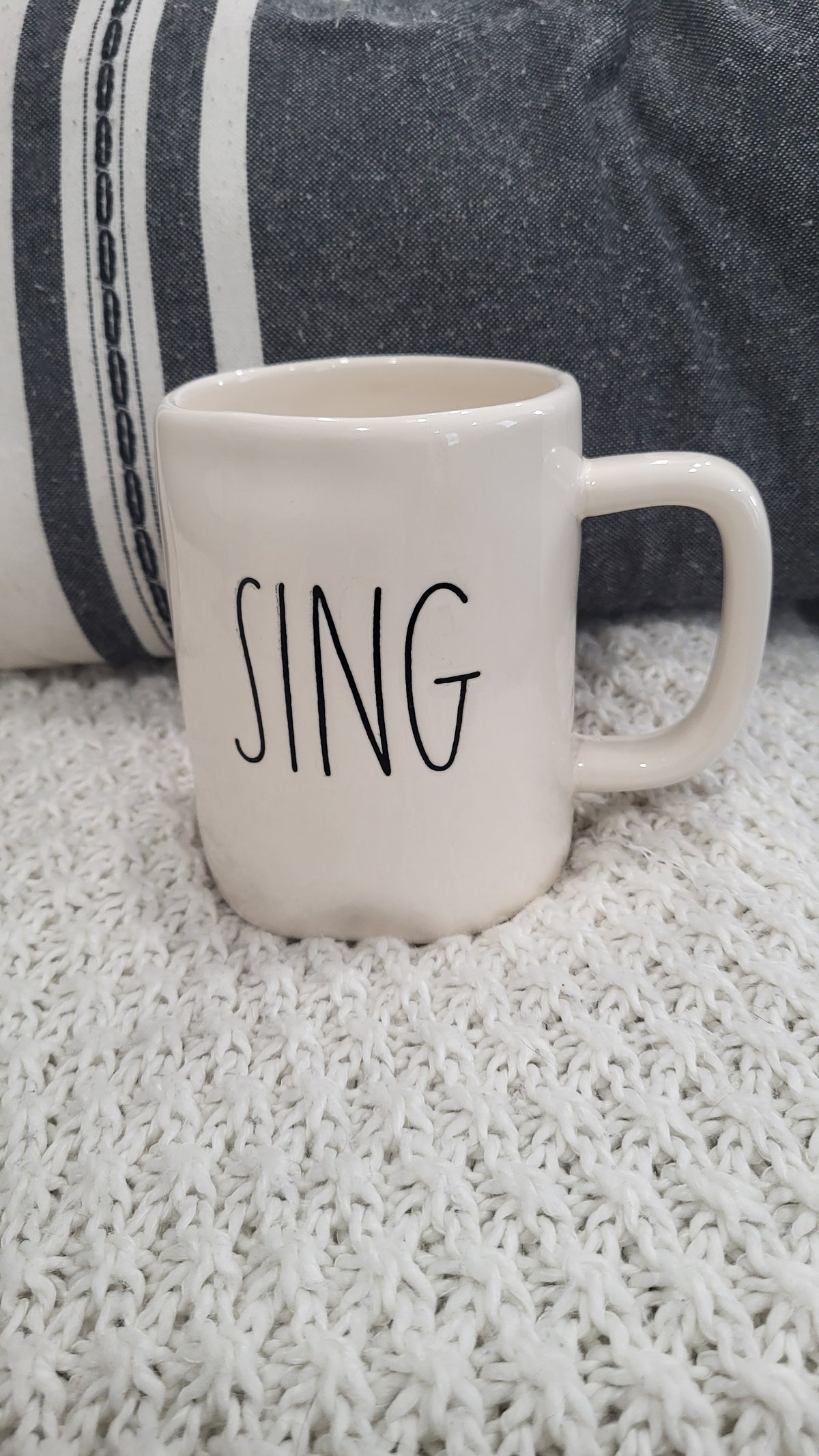 Rae Dunn &quot;Sing&quot; White Mug Collection