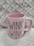 Rae Dunn "Wink Wink" Powder Pink Mug Collection