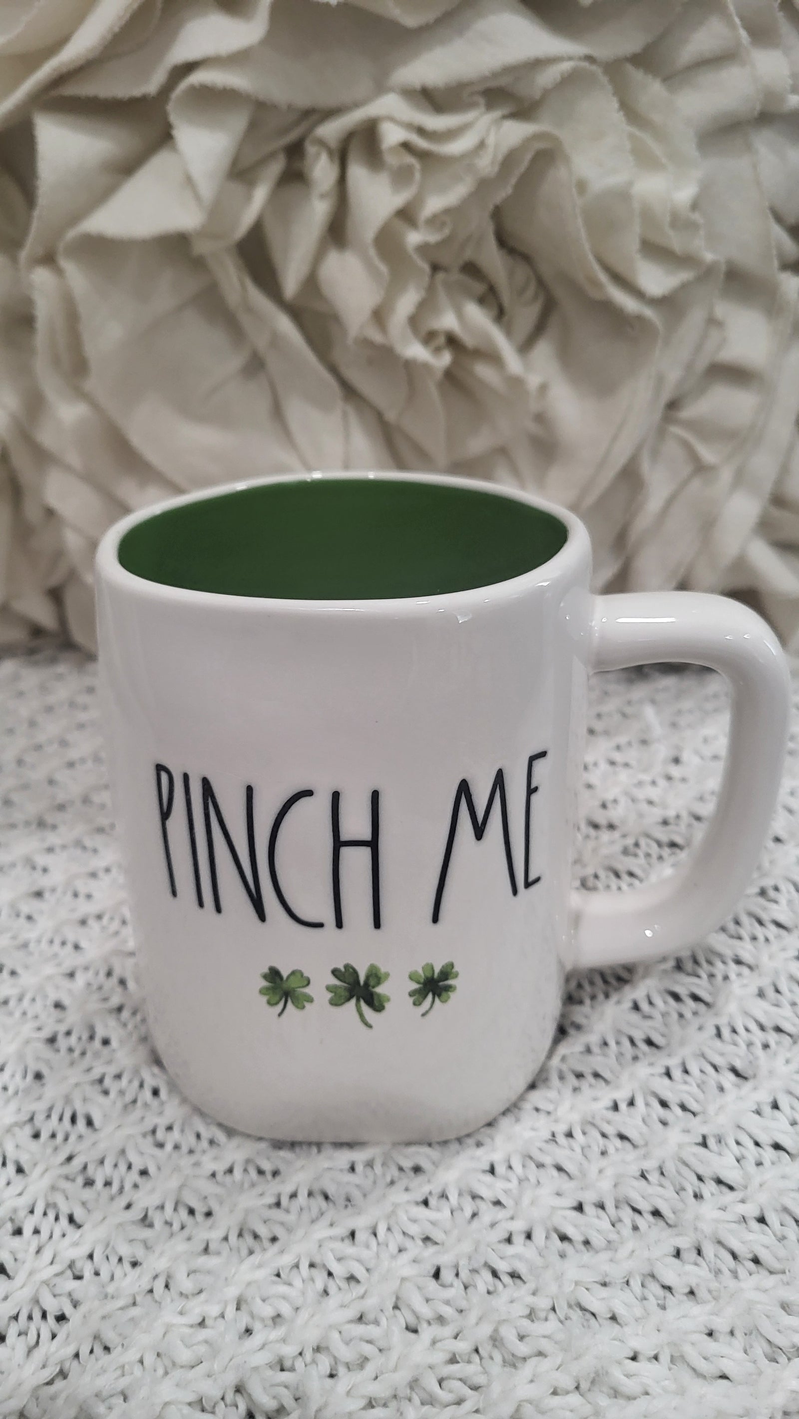 Rae Dunn "Pinch Me" Mug Shamrock Collection