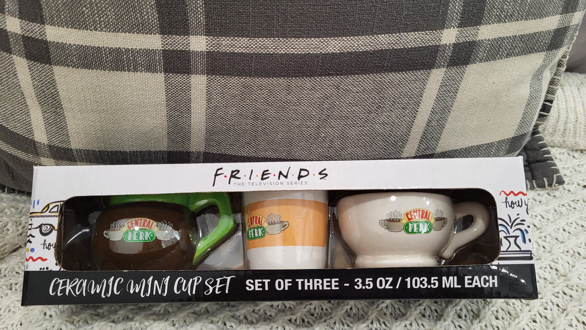 Friends TV Series Mini Ceramic Cup Set of 3