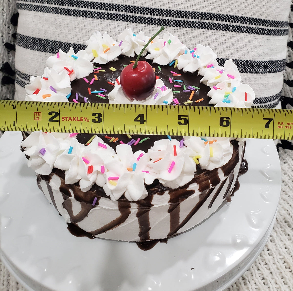 Pip Posh Design Faux Sweet Décor Chocolate Vanilla Confetti Cake Collection