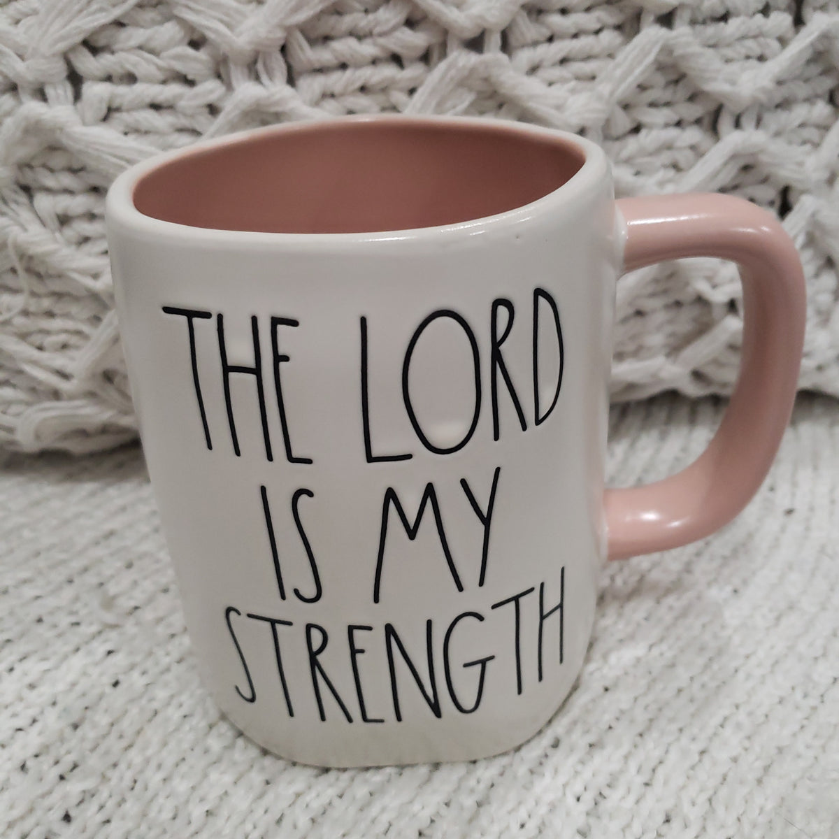 Rae Dunn &quot;The Lord Is My Strength&quot; Mug Collection