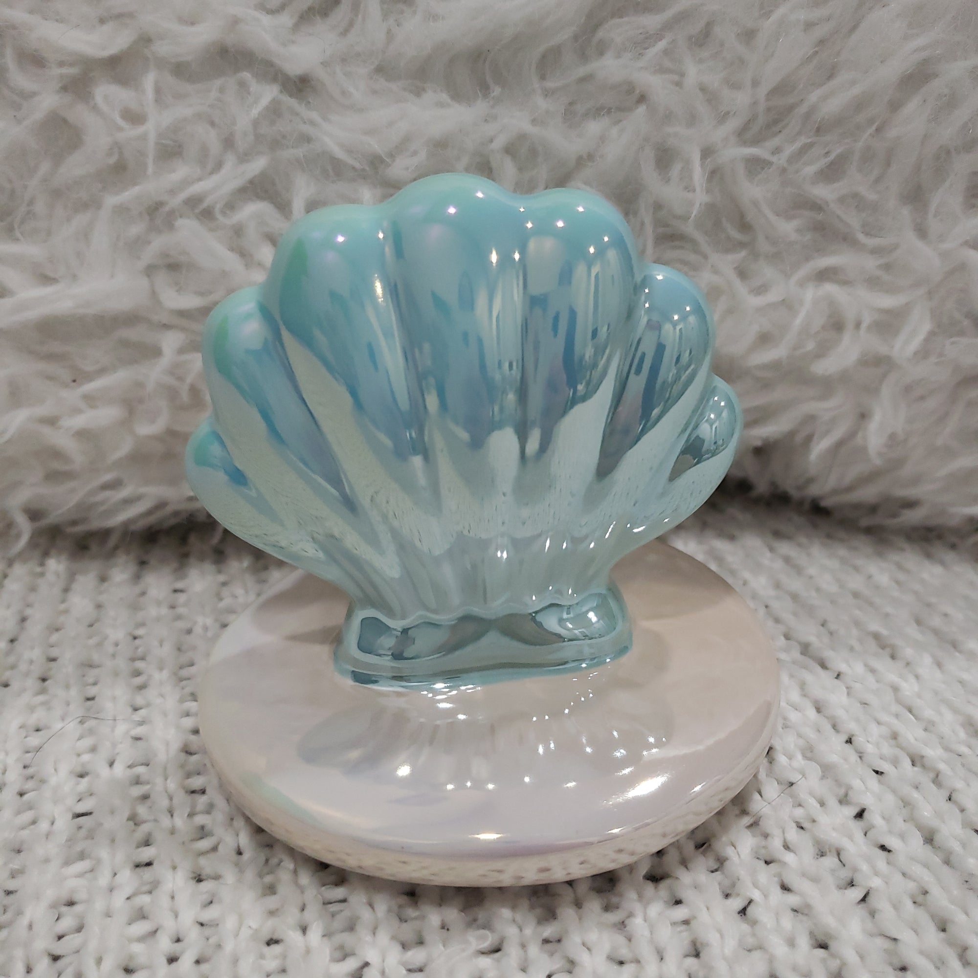 Rae Dunn Iridescent Shell Mug Topper