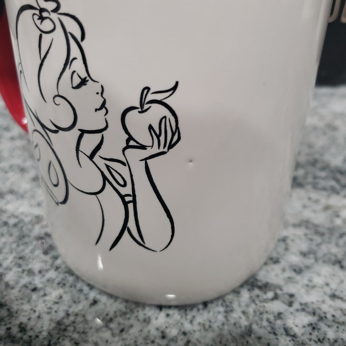 Rae Dunn &quot;Snow White&quot; Snow White Double Sided Mug Disney&#39;s Snow White Princess Collection