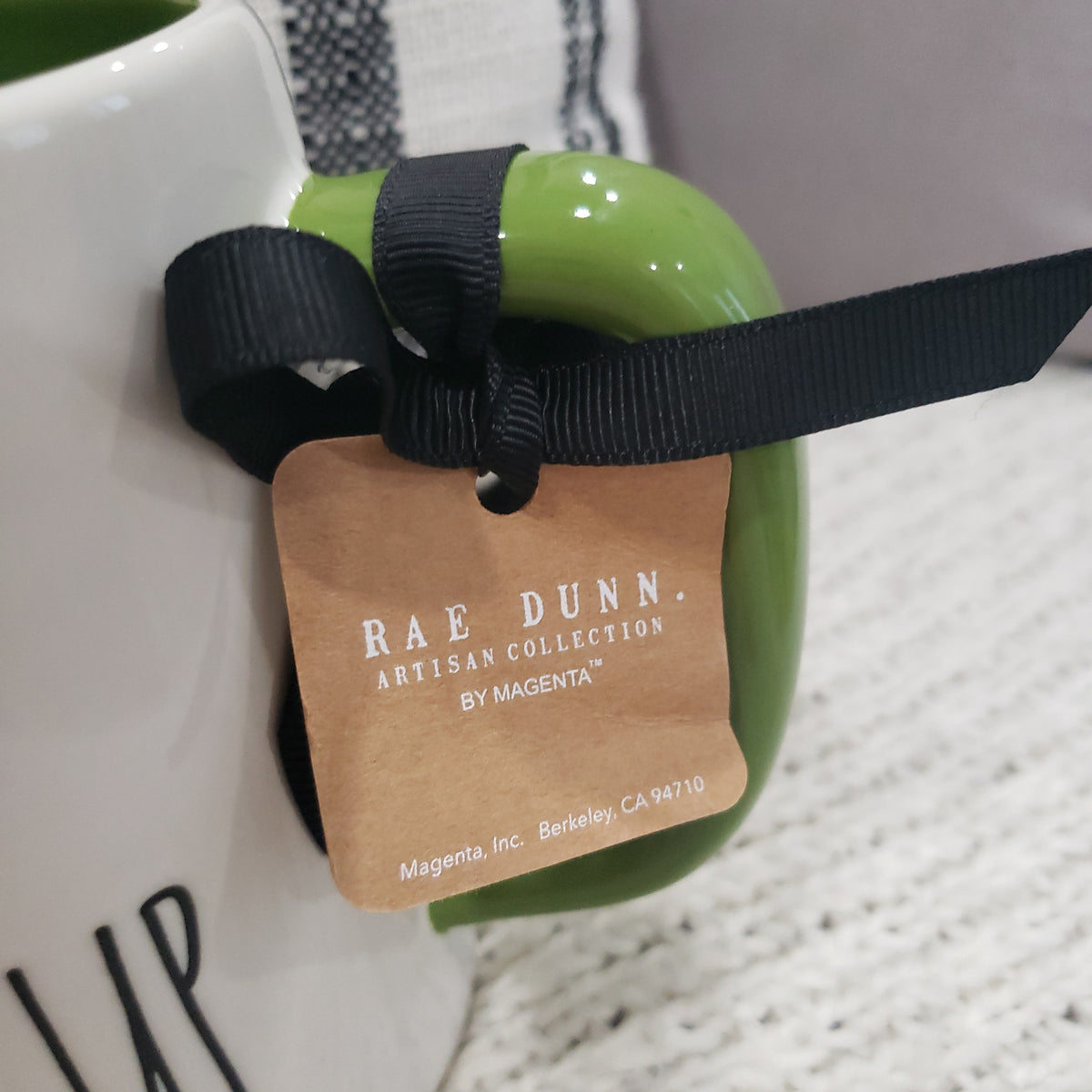 Rae Dunn &quot;Never Grow Up&quot; Peter Pan Double Sided Mug Disney&#39;s Peter Pan Collection