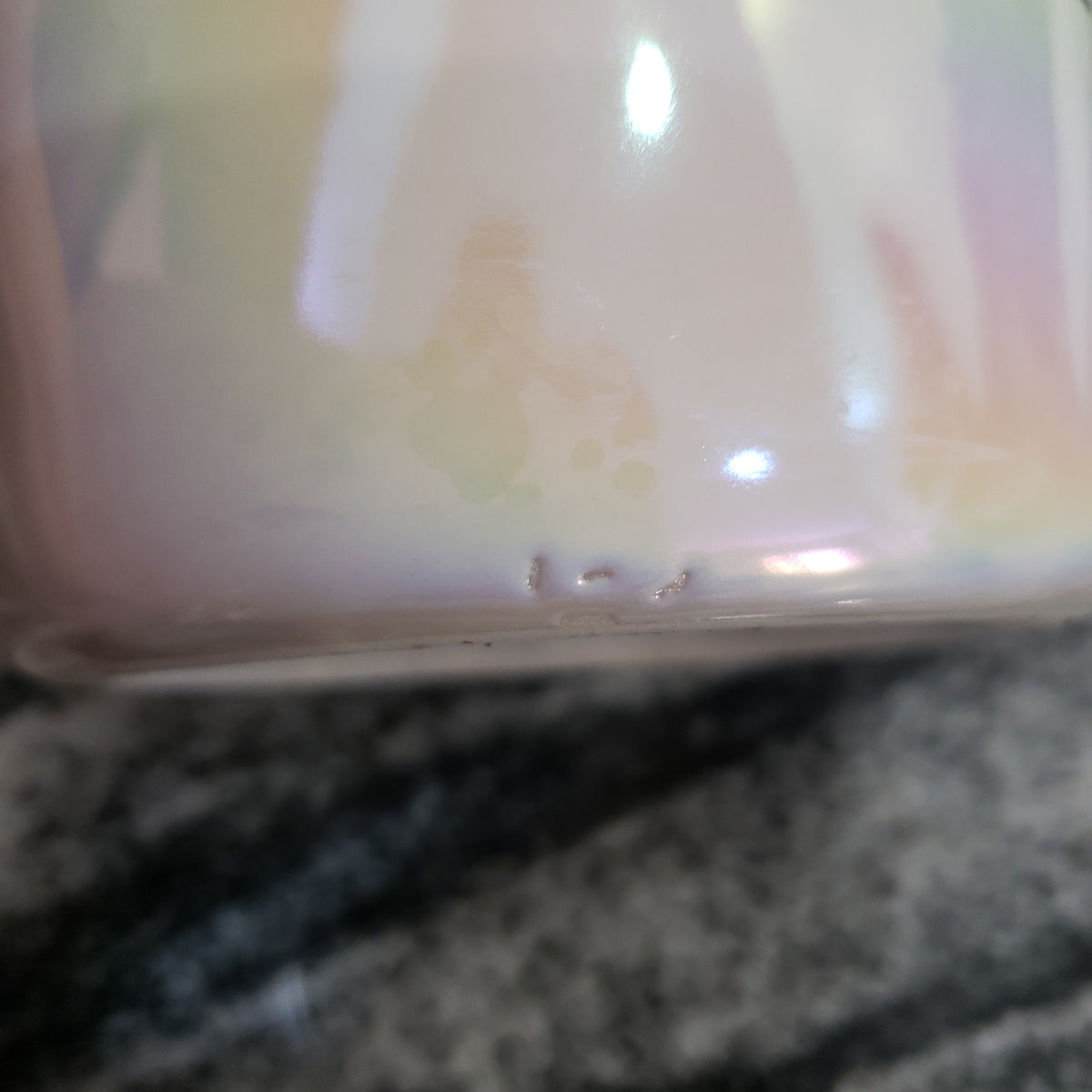 Rae Dunn &quot;Winter Wonderland&quot; White Iridescent Small Canister Holiday Collection