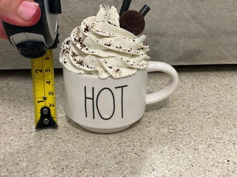 Rae Dunn &quot;HOT&quot; Mini Mug and Pip Posh Designs Faux Sweet Décor Whipped Ivory Oreo Topper Collection