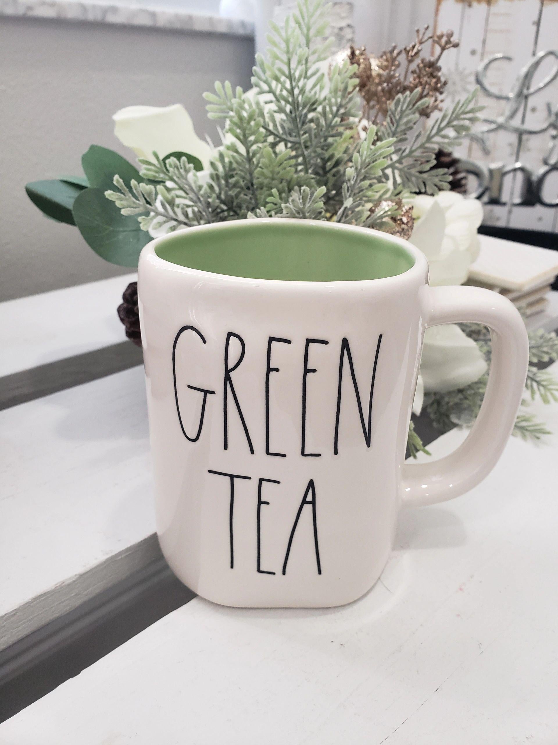 Rae Dunn "GREEN TEA"Mug Tea Collection