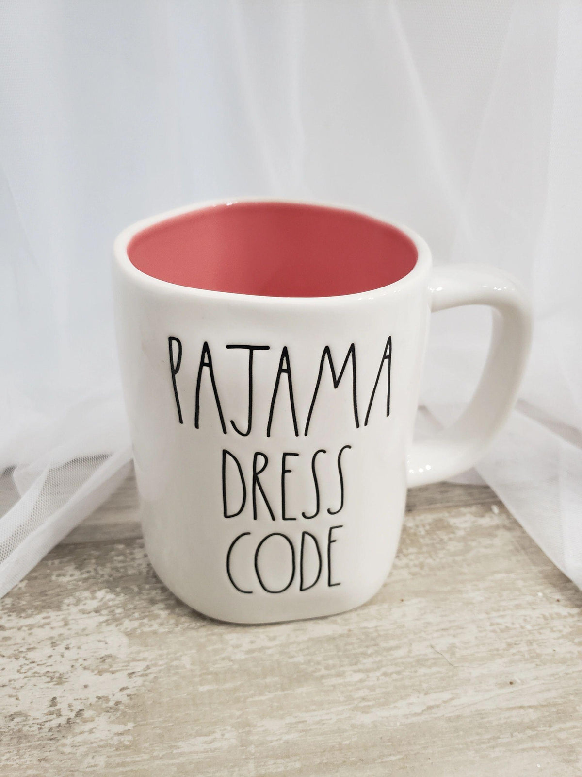 Rae Dunn &quot;PAJAMA DRESS CODE&quot; Mug Collection