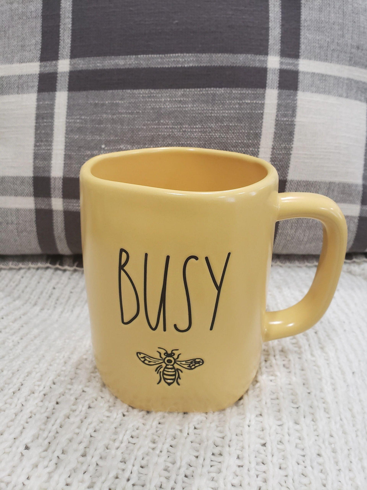 Rae Dunn &quot;BUSY&quot; Bee Yellow Mug Collection