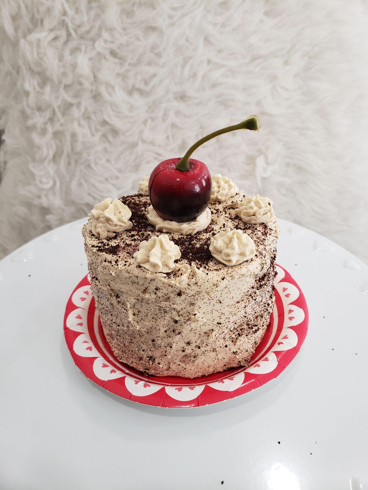 Pip Posh Design Faux Sweet Décor Mini &quot;Cherry Coffee Cake&quot; Collection