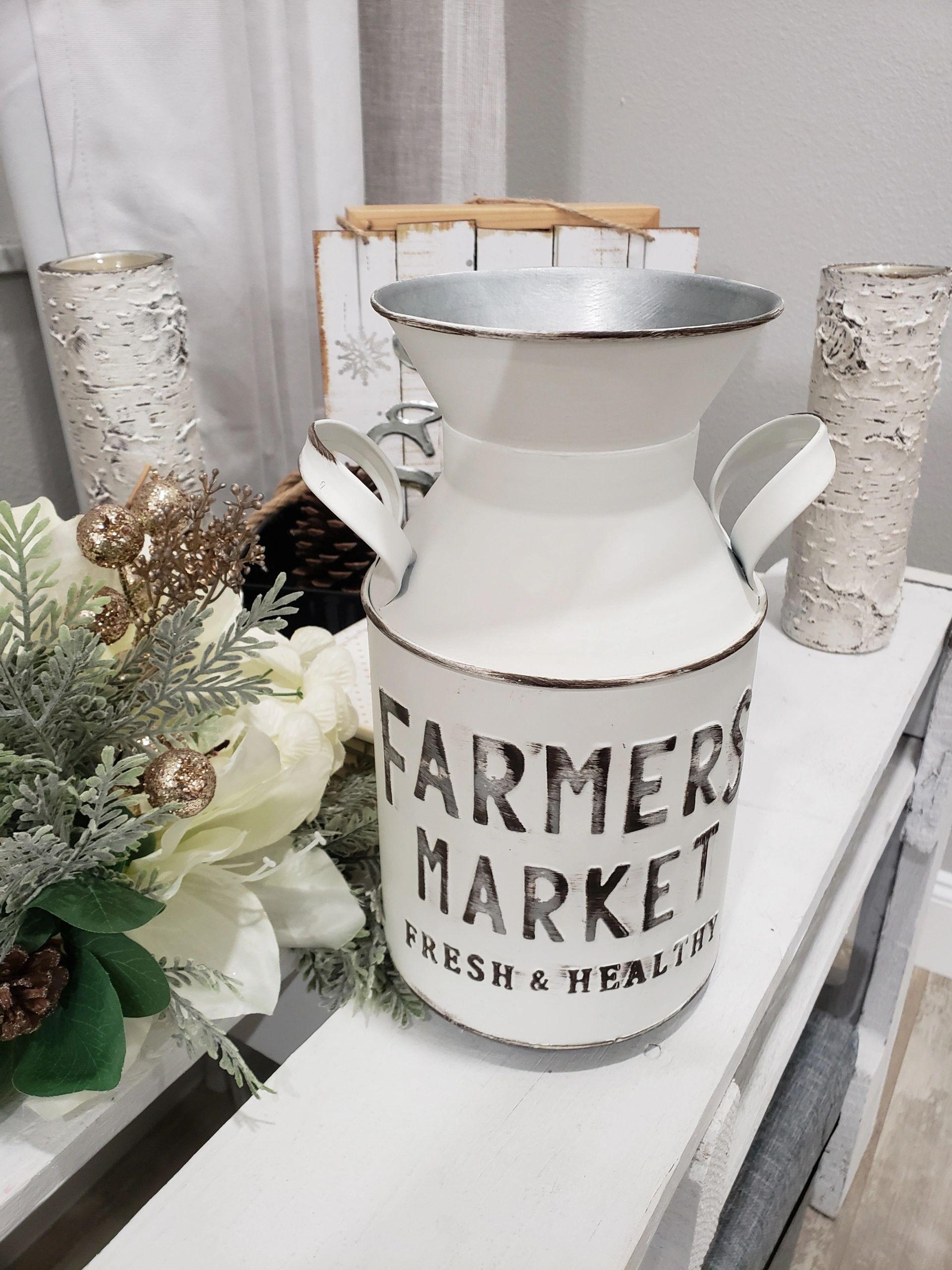 Rustic Farm House Décor Farmers Market Milk Jug