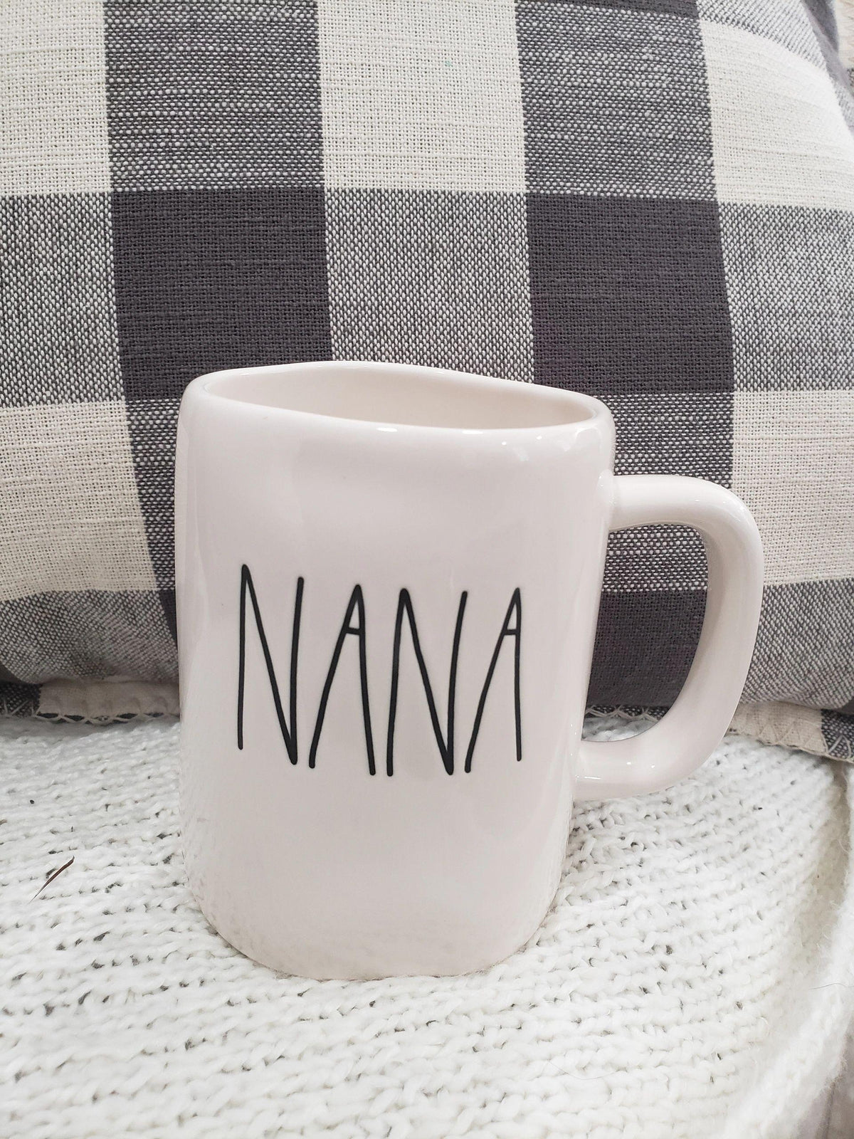 Rae Dunn &quot;Nana&quot; White Mug Collection