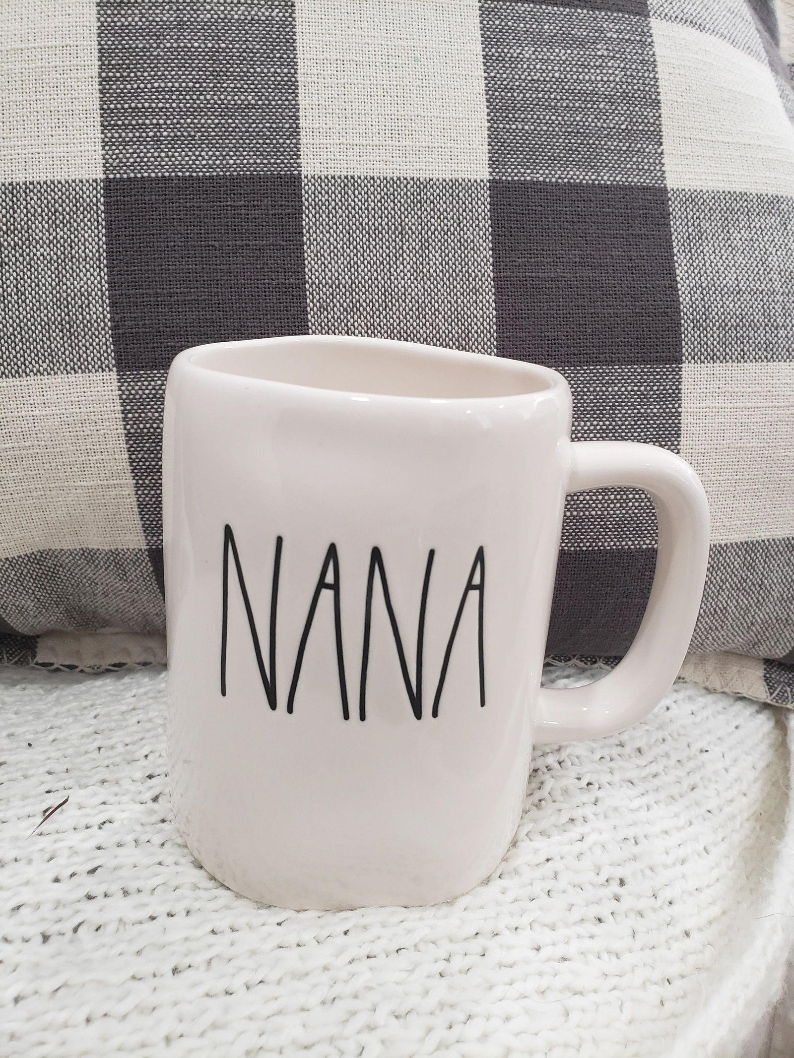Rae Dunn "Nana" White Mug Collection