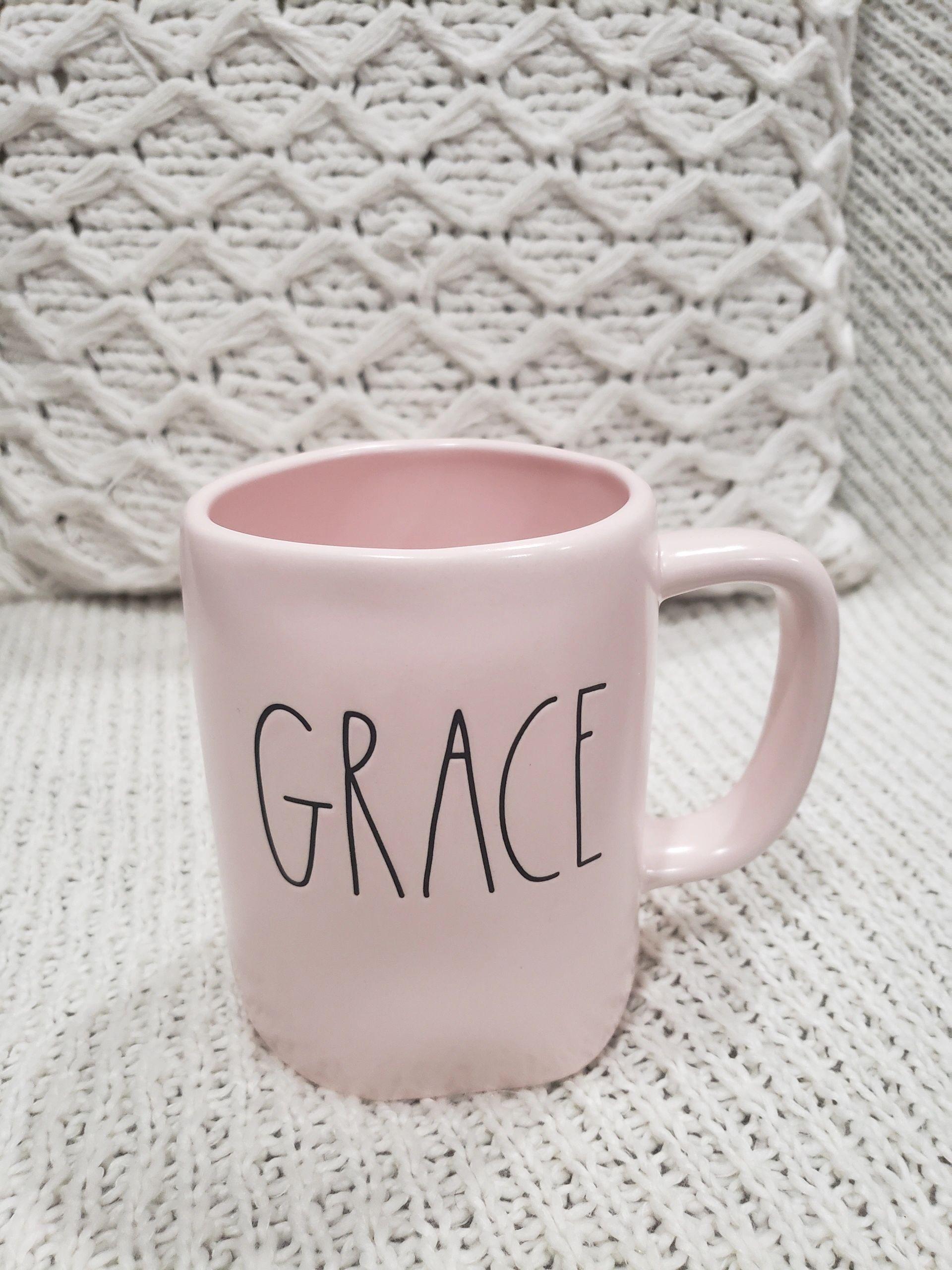 Rae Dunn Grace Powder Pink Mug Collection