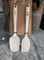 Rae Dunn **Mini**Flip & Mix White Spoonula and Spatula Set