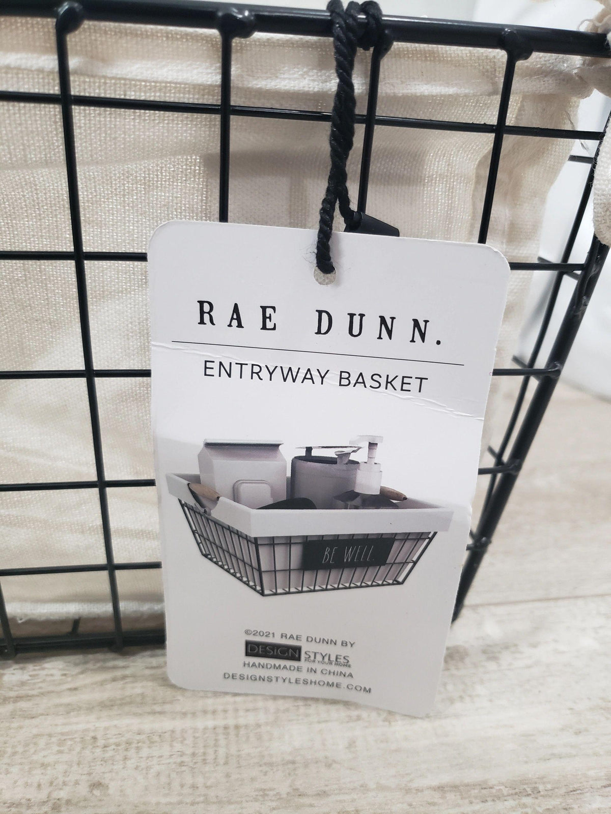 Rae Dunn Mask Entryway Basket
