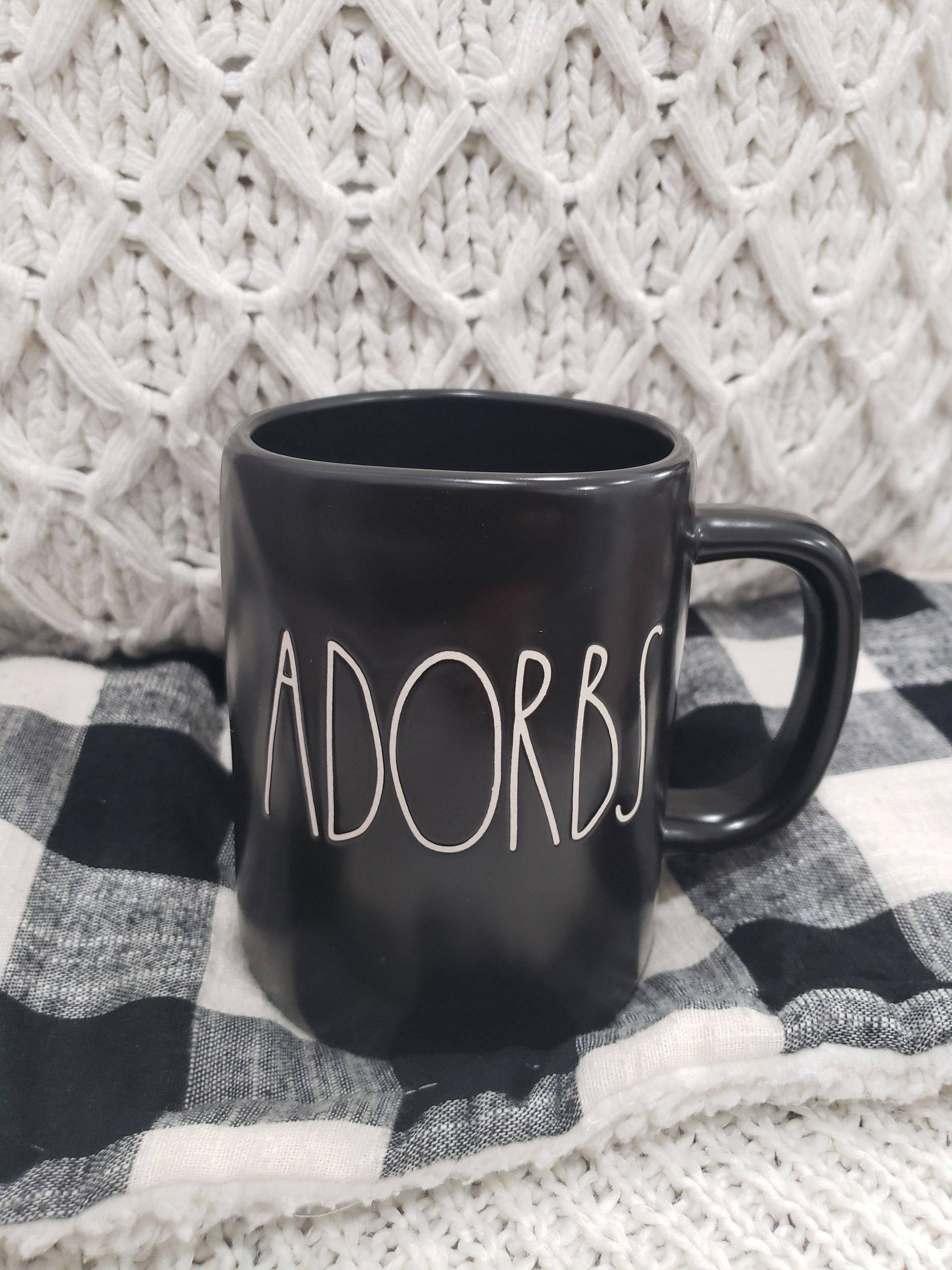 Rae Dunn Adorbs Black Mug Collection