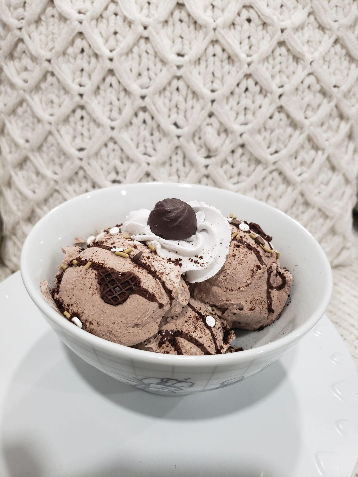 Pip Posh Design Faux Sweet Décor Disney Pluto &amp; Goofy Chocolate Sundae Dessert Collection