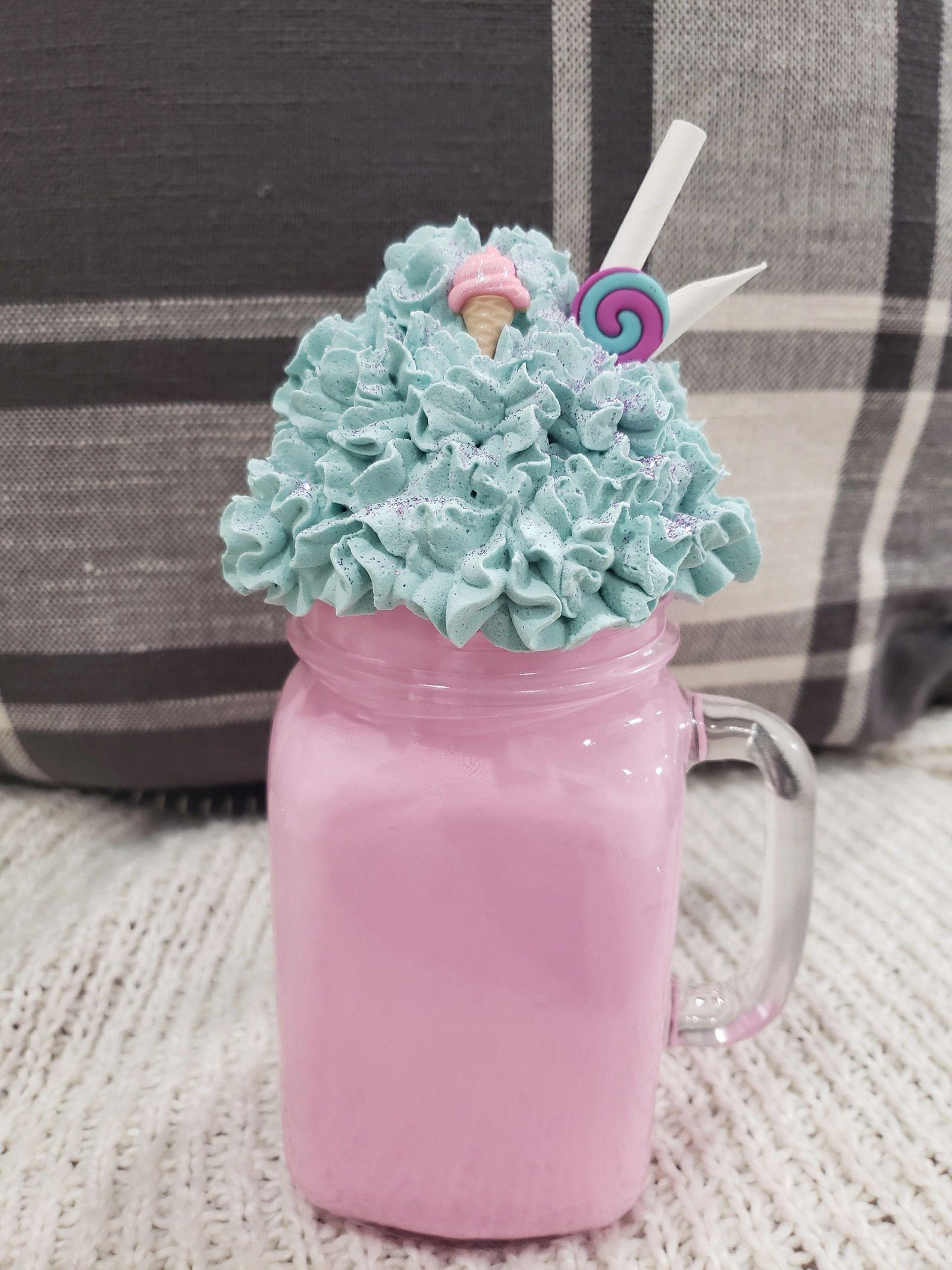 Pip Posh Design Faux Sweet Décor Whipped Cotton Candy Sundae Desert Collection