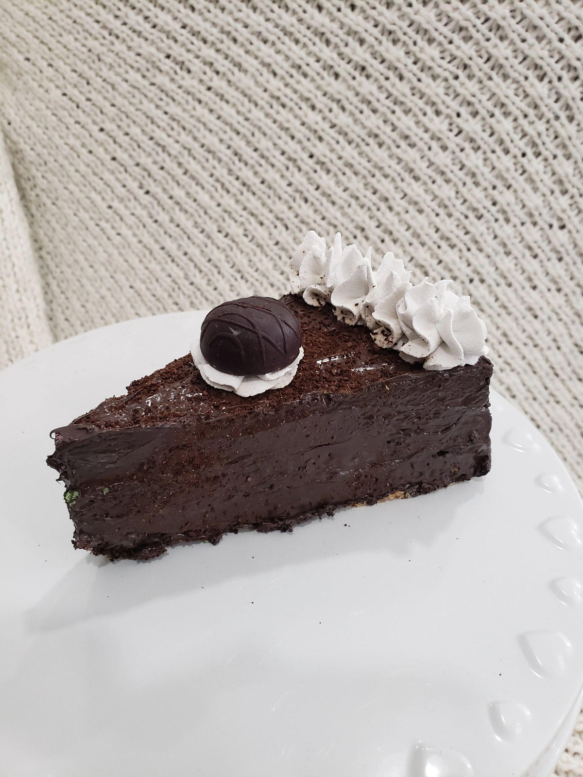 Pip Posh Design Faux Sweet Décor Double Chocolate Cake Slice