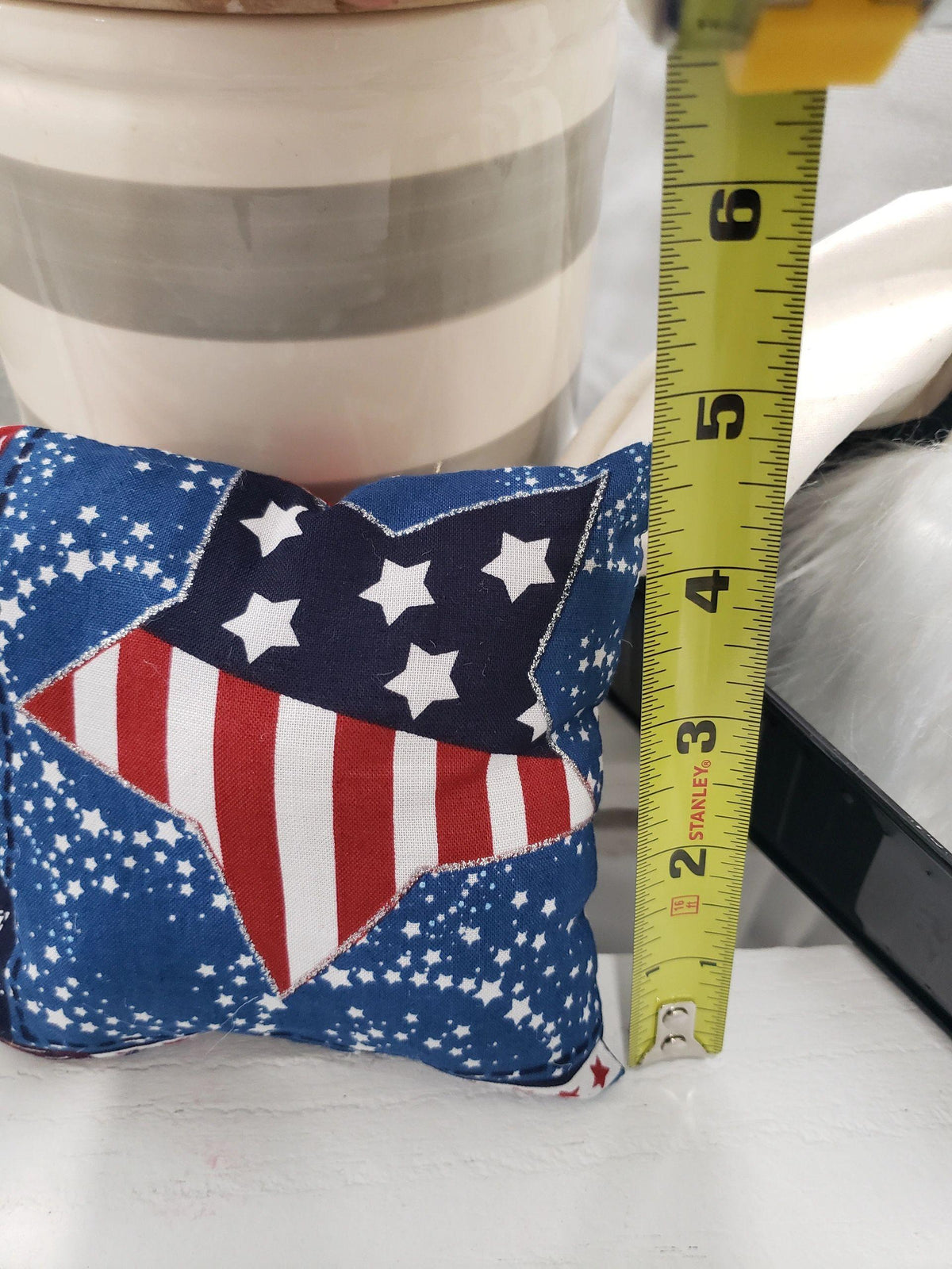 Pip Posh Original Design Happy Fourth of July Rae Dunn Inspired Tier Décor Bundle Set of 3